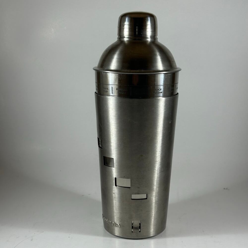 Chefmate Dial a Drink Cocktail Shaker Stainless Steel